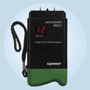mini-Ligno MDC to measure moisture in wood