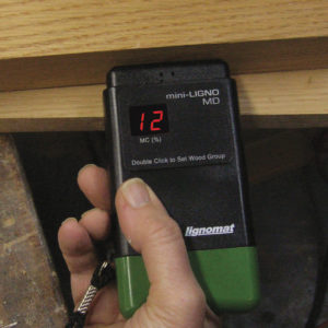 moisture meter for checking lumber