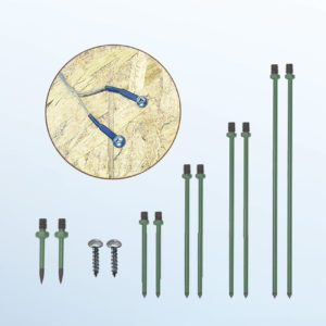 E-14 pins for wood monitoring systems