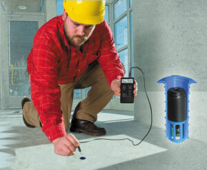 In-situ RH concrete-moisture-testing with re-usable RH probes